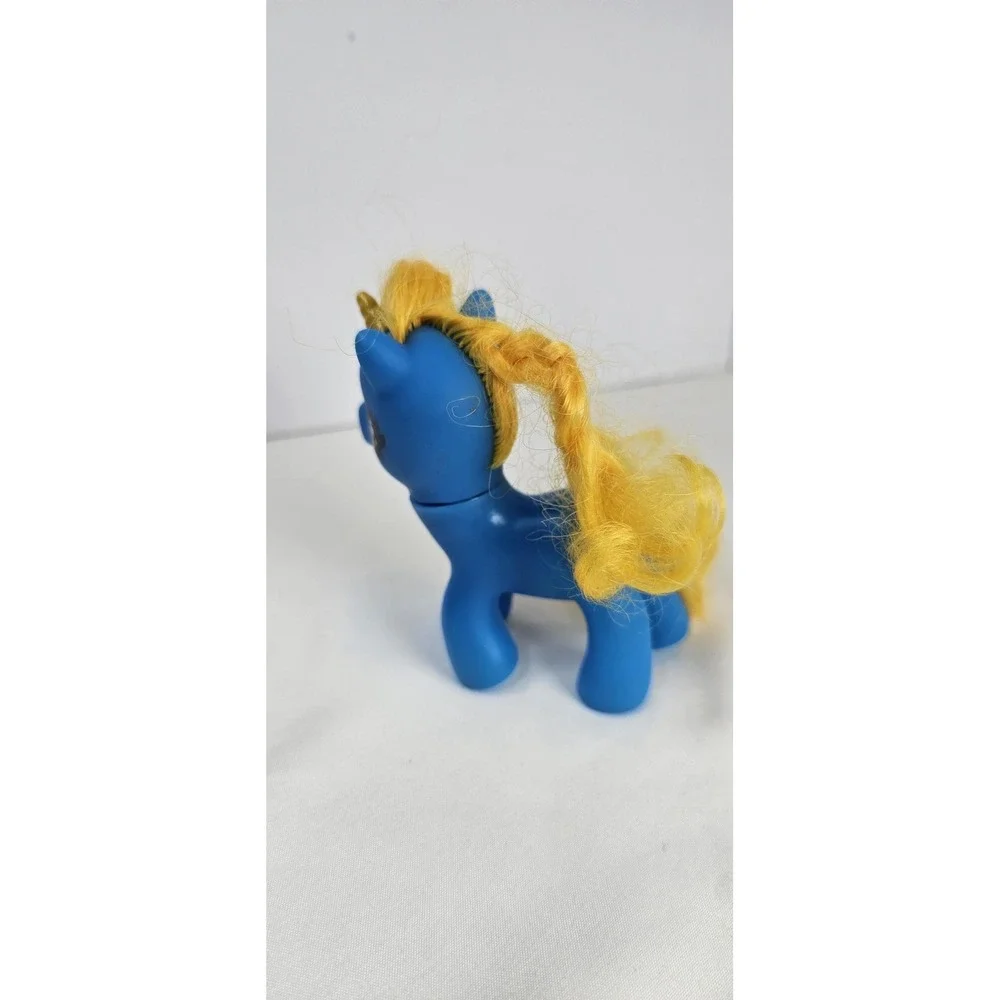 1982 Gi-Go Pony‎ Land, Small Ponies My Little Pony Blue Unicorn Pony Yellow Hair